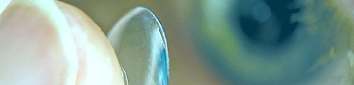 Wearing Disposable Contact Lense